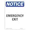 Signmission OSHA Notice, 7" Height, Emergency Exit Sign, 7" X 5", Portrait OS-NS-D-57-V-11831 - alternate 1